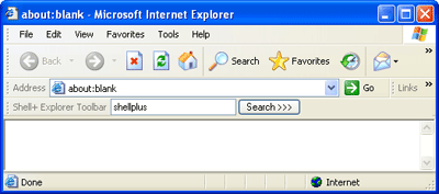 Internet explorer toolbar example