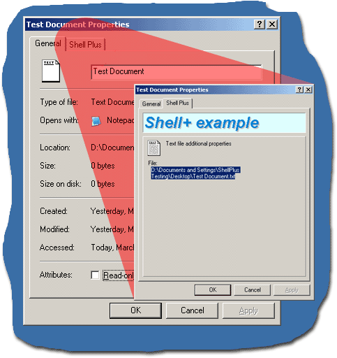 New File Property Sheet Example