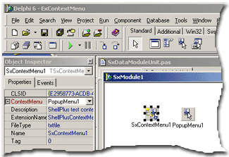 TSxContextMenu component properties